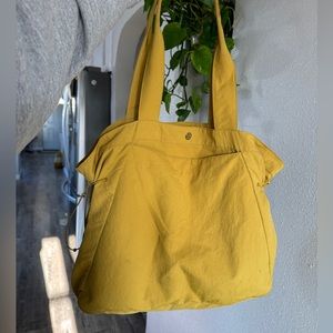 Lululemon Yellow Large Tote Bag